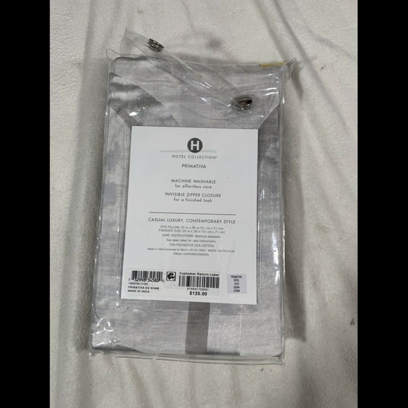 NIB Hotel Collection Primativa Standard Sham Pillowcase - Picture 2 of 12